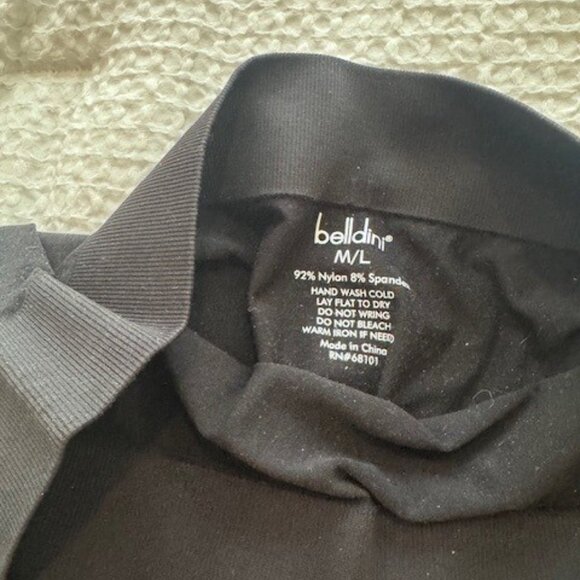 Belldini Rhinestone Zip Leggings, Black, Size M/L NWT - Picture 4 of 5